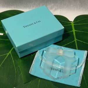 Tiffany & Co Ornament Gift box with Crystal Glass Ornament